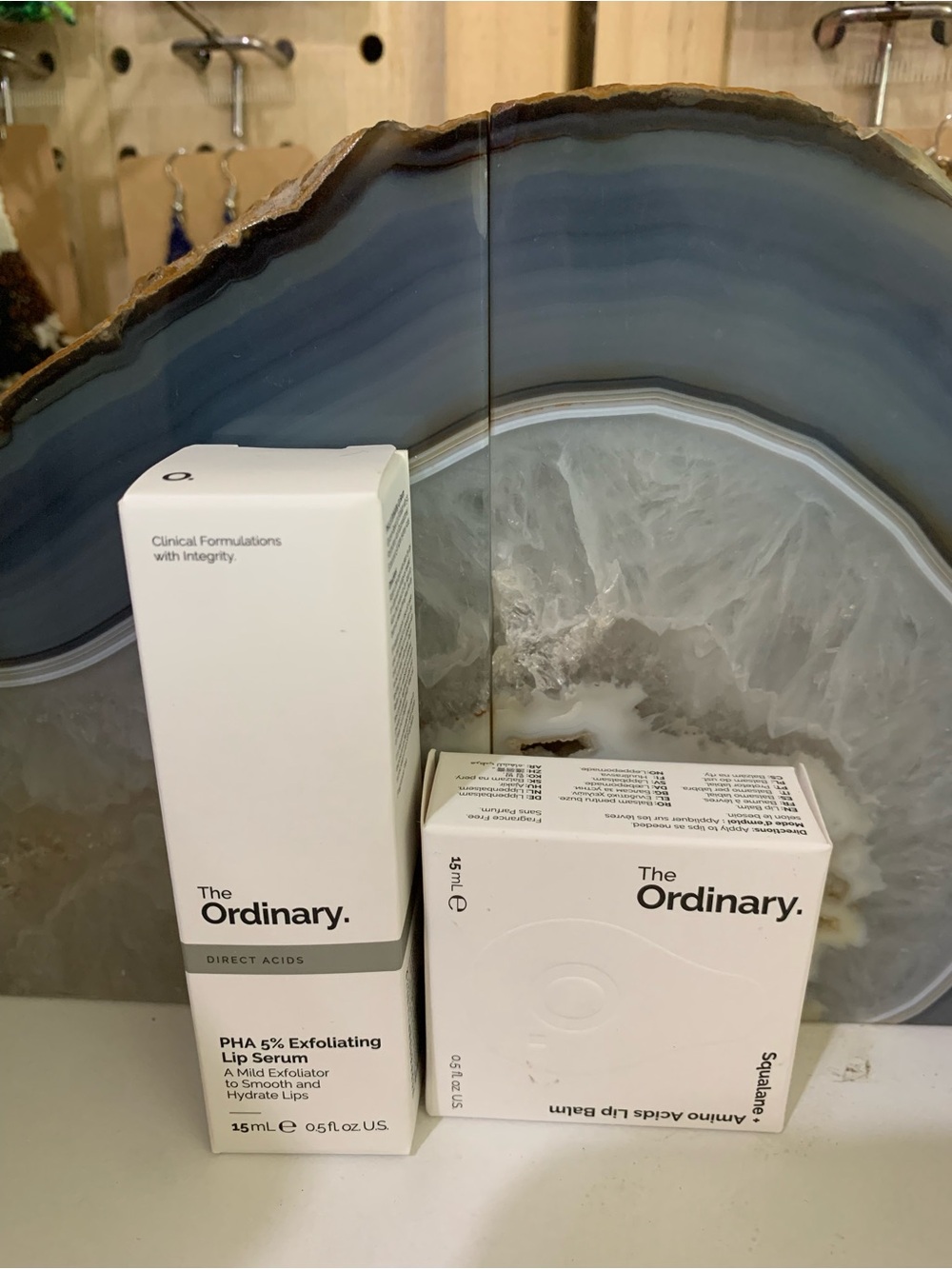 The Ordinary White Lip Serum & lip balm Set